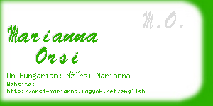 marianna orsi business card